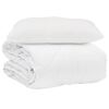 vidaXL Edredom de Ver&atilde;o Simples 2 unid. Branco Microfibra
