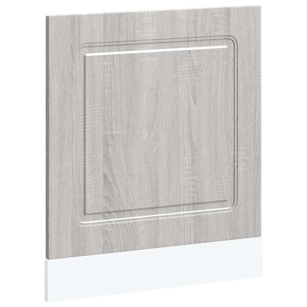 vidaXL Painel m&aacute;quina lavar lou&ccedil;a Kalmar 60x1,5x67 cm cinzento sonoma