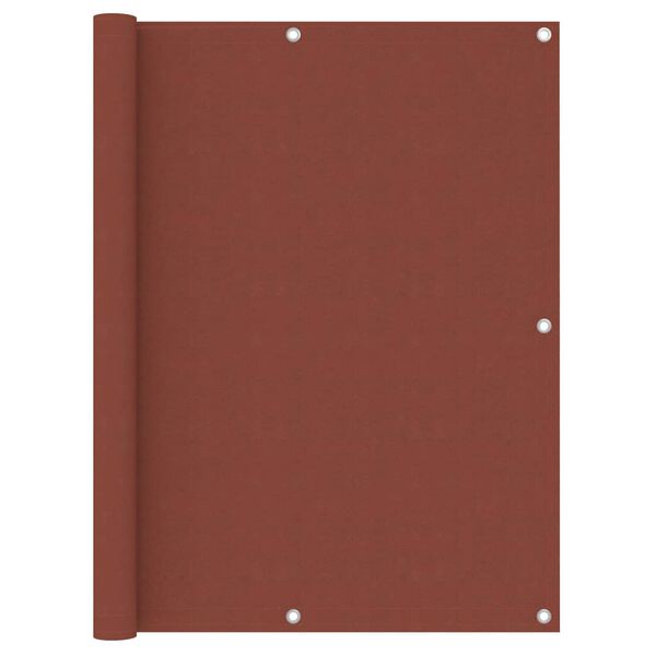 vidaXL Tela de varanda 120x400 cm tecido Oxford terracota