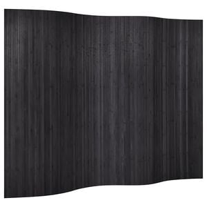 vidaXL Biombo/divis&oacute;ria de sala largura 250 cm altura 165 cm bambu cinzento