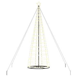 vidaXL &Aacute;rvore de Natal LED EKENAS 400 cm 800 LED Branco quente A&ccedil;o