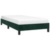 vidaXL Estrutura de cama sem colch&atilde;o 90x200 cm veludo verde-escuro