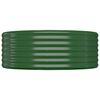 vidaXL Canteiro elevado jardim 544x100x36 cm a&ccedil;o galvanizado verde