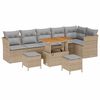 vidaXL Conjunto de Sof&aacute; de Jardim 9 unid. 6-N&uacute;mero de lugares
