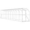 vidaXL Gaiola para Galinha Contra a Parede Prateado 600 x 150 x 215 cm