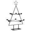 vidaXL &Aacute;rvore de Natal para decora&ccedil;&atilde;o 75 cm metal preto