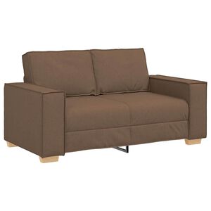 vidaXL Sof&aacute; de 2 lugares marrom 160x78x84 cm tecido