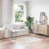 vidaXL Tapete Shaggy Antiderrapante Creme 160 x 160 cm PP
