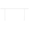 vidaXL Toldo retr&aacute;til manual com postes 6x3,5 m cor creme