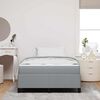 vidaXL Cama Box Cinzento-claro 120 x 200 cm tecido