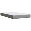 vidaXL Cama boxspring com colch&atilde;o 120x190 cm tecido cinzento-claro