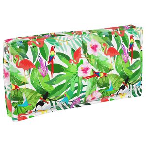 vidaXL Almofada Floral Multicolor 120 x 60 x 12 cm Tecido Oxford