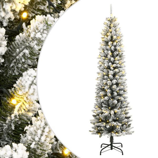 vidaXL &Aacute;rvore Natal artificial c/ 300 luzes LED e flocos de neve 240cm