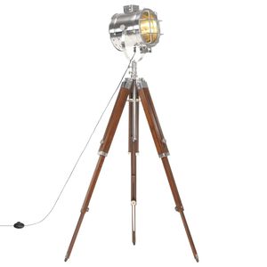 vidaXL Candeeiro de ch&atilde;o trip&eacute; 165 cm madeira de mangueira maci&ccedil;a