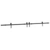 vidaXL Kit de ferragens para porta deslizante 305 cm a&ccedil;o preto