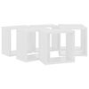 vidaXL Prateleiras de parede em forma de cubo 6 pcs 26x15x26 cm branco