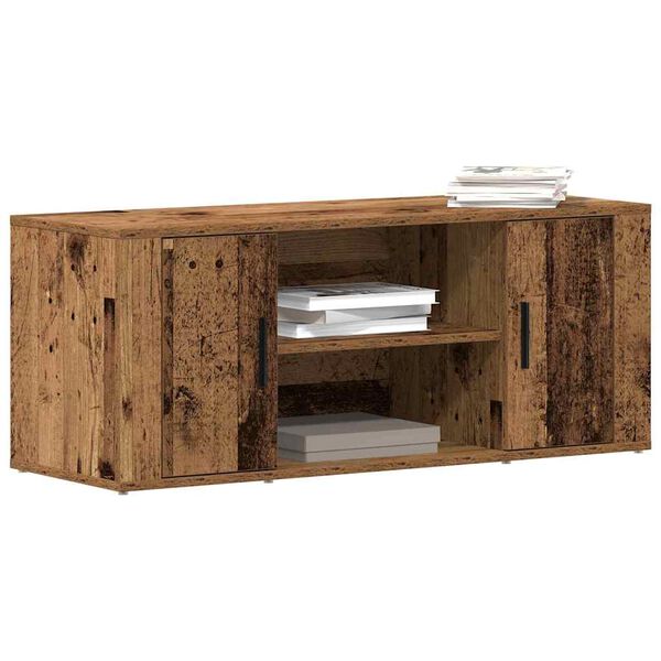 vidaXL Gabinete para TV Madeira antiga 100 x 35 x 40 cm