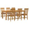 vidaXL Conjunto de sala de jantar 7 unid. Cinzento