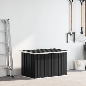 vidaXL Caixa de arruma&ccedil;&atilde;o para jardim 109x67x65 cm antracite