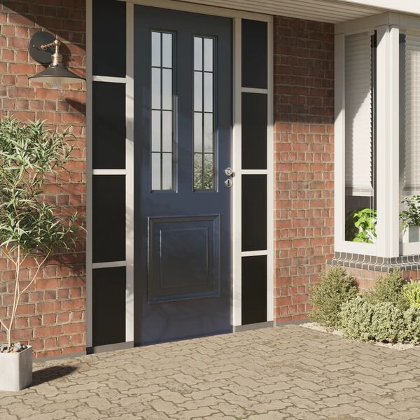 vidaXL Pel&iacute;cula para janela est&aacute;tica 90x2000 cm PVC preto fosco