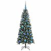 vidaXL &Aacute;rvore de Natal Artificial Verde 150 cm PVC, Pl&aacute;stico e A&ccedil;o