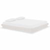 vidaXL Estrutura de cama super king pinho maci&ccedil;o 180x200 cm branco