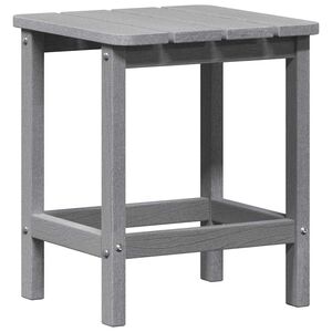 vidaXL Mesa Lateral Cinzento-claro 38 x 38 x 46 cm Polietileno