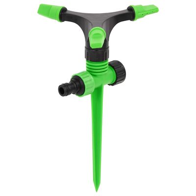 vidaXL Sprinklers rotativos 4 pcs 16x13,5x25,5 cm ABS/PP verde/preto