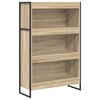 vidaXL Gabinete de Livros 80 x 30 x 121 cm Derivados de Madeira Sonoma