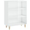 vidaXL Aparador 69,5x32,5x90 cm derivados de madeira branco brilhante