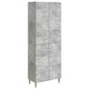 vidaXL Conjunto de Gabinete 2 unid. Cinzento Cimento