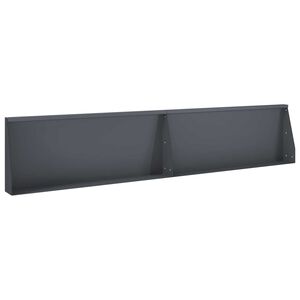 vidaXL Muro de Conten&ccedil;&atilde;o 2 unid. 100 x 12 x 30 cm A&ccedil;o Antracite