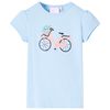 T-shirt para crian&ccedil;a azul 140