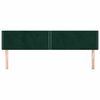 vidaXL Cabeceiras verde-escuro 180x5x78/88 cm veludo