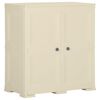 vidaXL Arm&aacute;rio de pl&aacute;stico 79x43x85,5 cm design de madeira branco nata