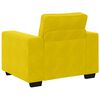 vidaXL Poltrona 100x77x82 cm veludo amarelo
