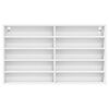 vidaXL Arm&aacute;rio vitrine 100x15x58 cm derivados de madeira branco