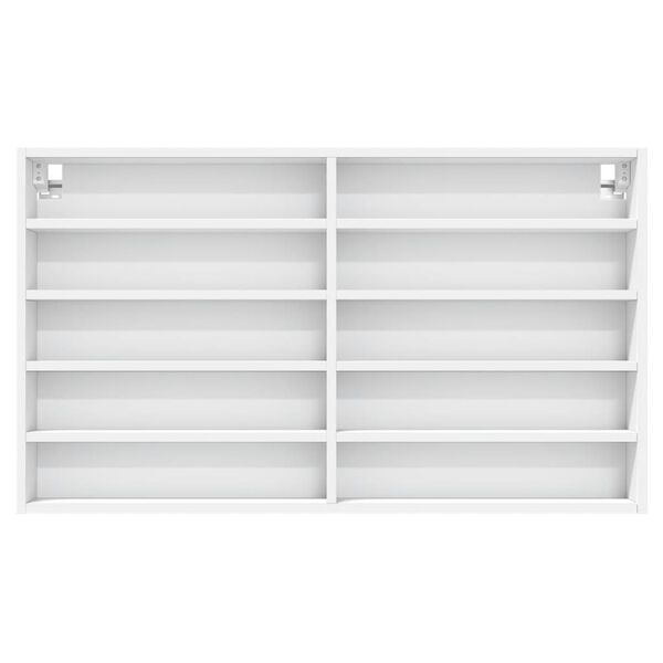 vidaXL Arm&aacute;rio vitrine 100x15x58 cm derivados de madeira branco