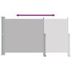 vidaXL Toldo lateral retr&aacute;til para p&aacute;tio 140x300 cm cinzento