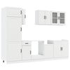 vidaXL 8 pe&ccedil;as arm&aacute;rio de cozinha conjunto Lucca branco