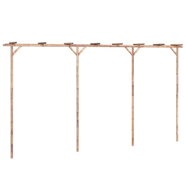 vidaXL Pérgola de bambu 385x40x205 cm