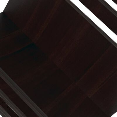 vidaXL Porta-revistas de suporte no chão madeira castanho