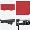 vidaXL Toldo Retr&aacute;til Manual Vermelho 600 &times; 300 cm Poli&eacute;ster e A&ccedil;o