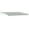 vidaXL Toldo Retr&aacute;til El&eacute;trico Verde e Branco 4,5 &times; 3 m