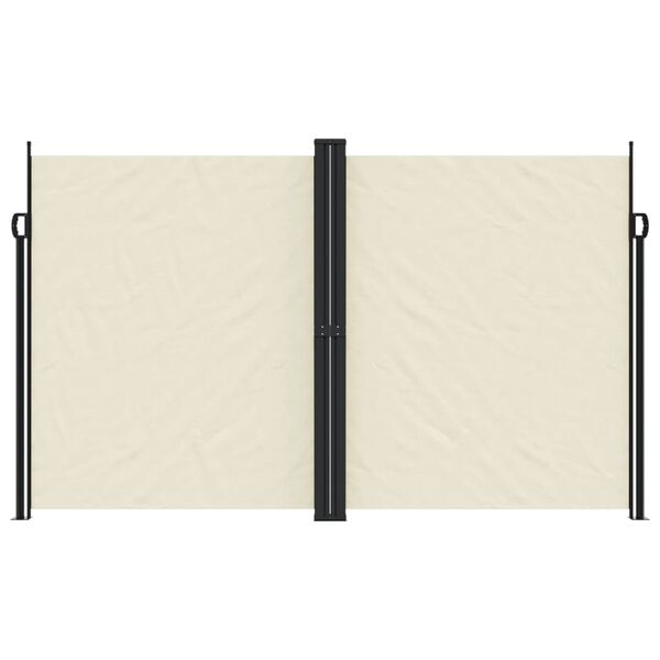 vidaXL Toldo lateral retr&aacute;til 200x1000 cm cor creme