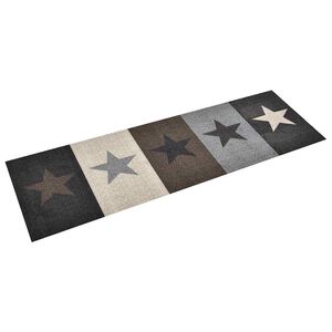 vidaXL Tapete de cozinha lav&aacute;vel com design estrelas 45x150 cm