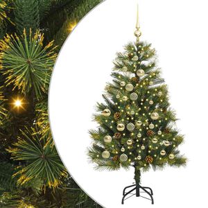 vidaXL &Aacute;rvore de Natal Artificial Articulada com Cones Verde 120 cm