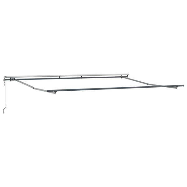 vidaXL Toldo Retr&aacute;til laranja e castanho 450 &times; 300 cm