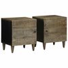 vidaXL Mesas de cabeceira cinzento claro 2 pcs 40x33x46 cm