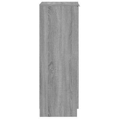 vidaXL Sapateira 30x35x100 cm derivados de madeira sonoma cinza